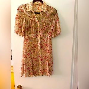 Free people floral print dress